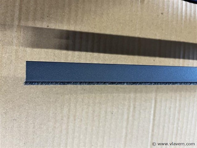 Compleet glazen schuifdeursysteem 4 deurs, veiligheidsglas 10 mm, 4030 mm breed, 4 stuks deuren 1030 mm 2150 mm hoog, mat zwart ral 9005 - afbeelding 12 van  13