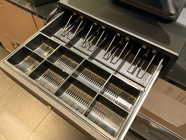 Complete kassaset / pos systeem - labelprinter - weegschaal - muntenteller - afbeelding 13 van  14