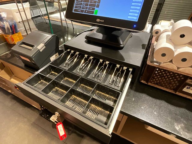 Complete kassaset / pos systeem - labelprinter - weegschaal - muntenteller - afbeelding 9 van  14