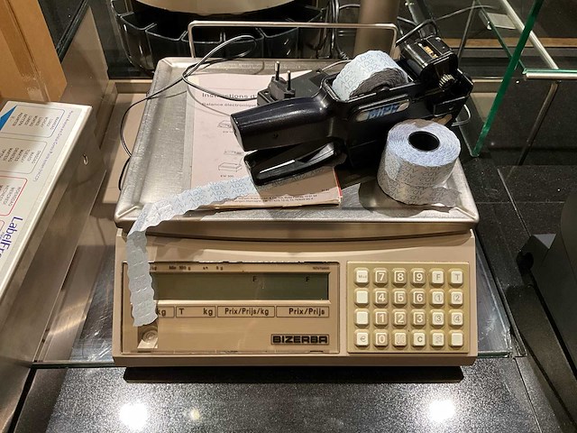 Complete kassaset / pos systeem - labelprinter - weegschaal - muntenteller - afbeelding 12 van  14