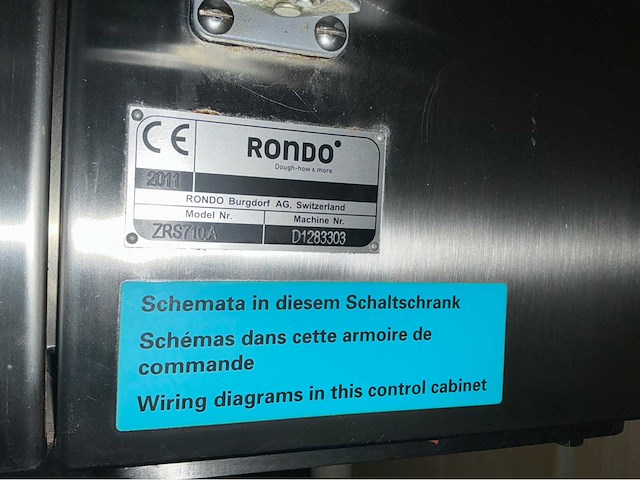 Complete rondo industriële deegverwerkingslijn – bouwjaar 2011 – smartline - afbeelding 19 van  41