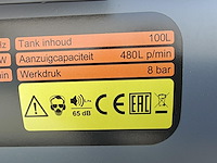 Compressor 100 liter olievrij - afbeelding 2 van  15
