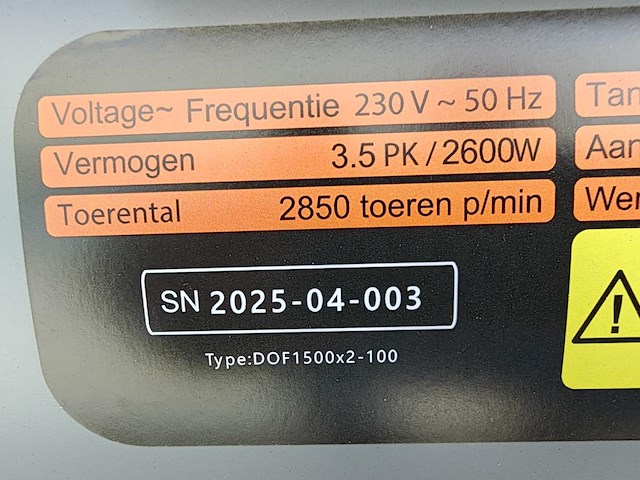 Compressor 100 liter olievrij - afbeelding 15 van  15