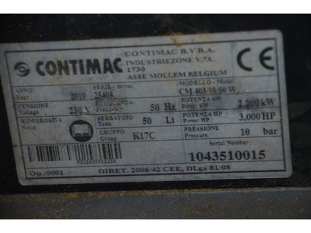 Compressor contimac cm403/20/50w - afbeelding 5 van  5