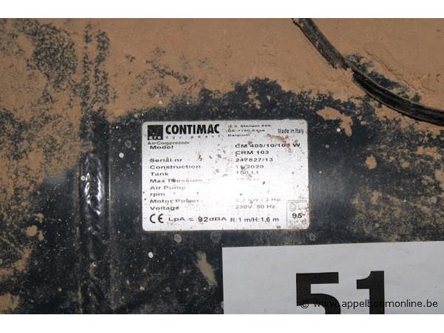 Compressor contimac, crm 103 - afbeelding 2 van  2