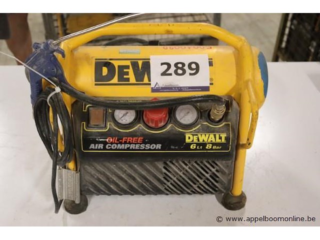 Compressor dewalt dpc6mrc-qs, 6ltr/8bar - afbeelding 1 van  4