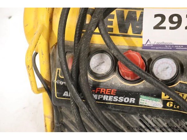 Compressor dewalt dpc6mrc-qs, 6ltr/8bar - afbeelding 2 van  4