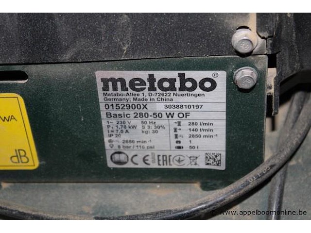 Compressor metabo, 0152900x - afbeelding 2 van  2