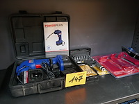 Compressor powerplus + werkgereedschap - afbeelding 1 van  4