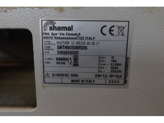 Compressor shamal + luchtdroger boge - afbeelding 6 van  6