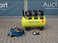 Compressor stahlkaiser 100l elektrisch 8bar 2024 nieuw - afbeelding 1 van  1