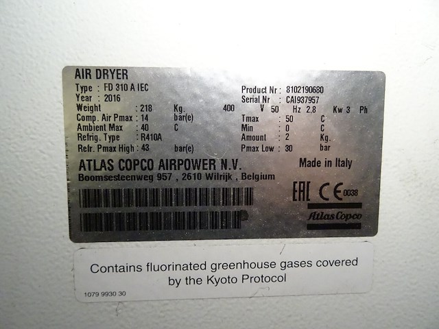 Compressoren atlas copco + 3x drukvat/ 2x droger - afbeelding 16 van  42