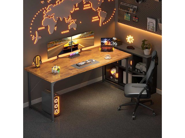 Computerbureau, 160 × 55 cm computerbureau - afbeelding 5 van  6