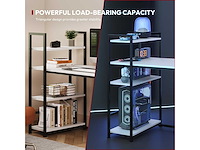 Computerbureau, gamingbureau, gamerbureau met 4 planken - afbeelding 7 van  8