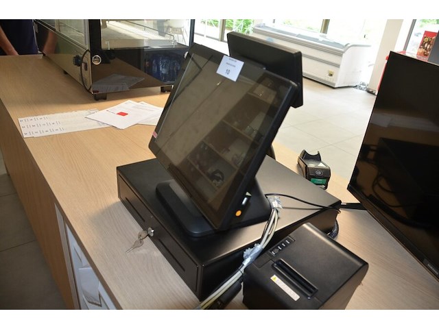 Computerkassa pos terminal t320+ met scanner en printer - afbeelding 3 van  8