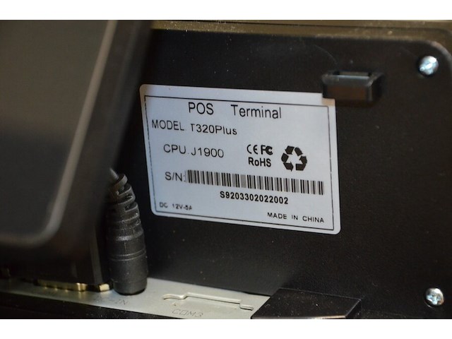 Computerkassa pos terminal t320+ met scanner en printer - afbeelding 7 van  8