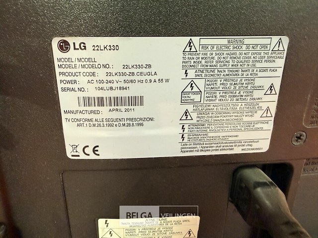 Computerscherm lg 22lk330-zb - afbeelding 2 van  4
