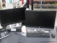 Computerset hp elitedesk, intel core i7 vpro 7th gen, 2 tft schermen hp, werking niet gekend - afbeelding 1 van  2