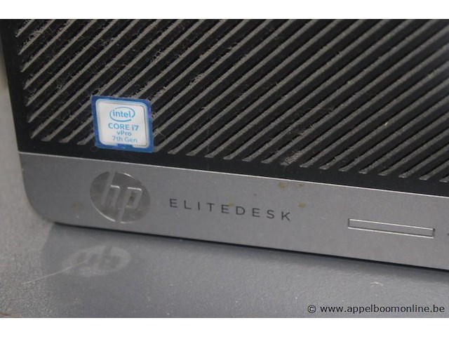 Computerset hp elitedesk, intel core i7 vpro 7th gen, 2 tft schermen hp, werking niet gekend - afbeelding 2 van  2