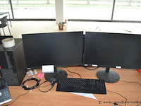 Computerset, wo. 2x monitor, thinkvision, desktop pc, dell, werking niet gekend - afbeelding 1 van  1
