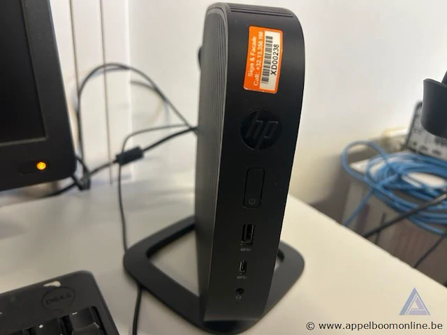 Computerwerkstation met monitor hp p201, toetsenbord en muis, inclusief barcodescanner symbol met flexibele standaard. werking niet gekend. - afbeelding 2 van  3
