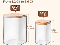 Comsaf glazen voedselcontainers - afbeelding 2 van  2