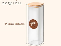 Comsaf glazen voorraadpot (set van 3) - afbeelding 2 van  4