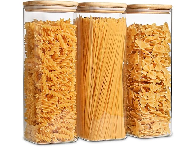 Comsaf glazen voorraadpot (set van 3) - afbeelding 1 van  4