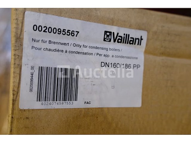Concentrische buisuitgang voor vaillant condensatieketel dn160/186pp - afbeelding 2 van  4