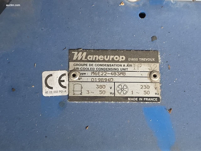 Condensing unit with hermetic compressor maneurop... - afbeelding 3 van  4