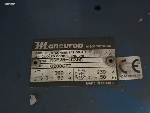 Condensing unit with hermetic compressor maneurop... - afbeelding 3 van  3