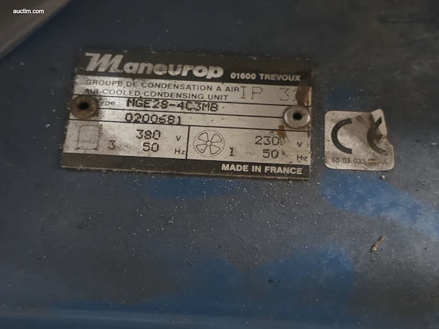 Condensing unit with hermetic compressor maneurop... - afbeelding 3 van  3