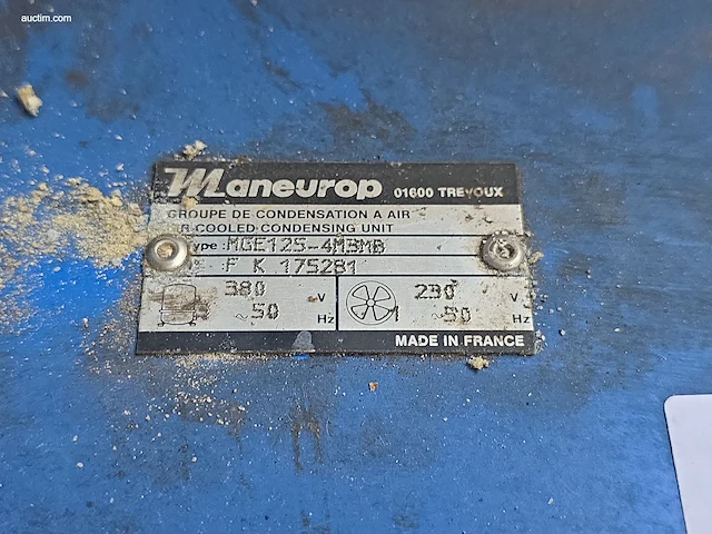 Condensing unit with hermetic compressor maneurop... - afbeelding 4 van  4