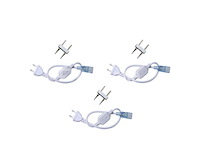 Connectoren voor neon led strip -monochroom (x10) - afbeelding 2 van  4