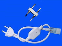 Connectoren voor neon led strip –monochroom (x10) - afbeelding 1 van  2