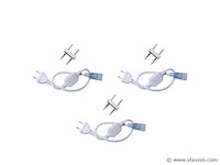 Connectoren voor neon led strip .monochroom (x10) - afbeelding 1 van  4