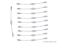 Connectoren voor neon led strip –monochroom (x10) - afbeelding 2 van  4