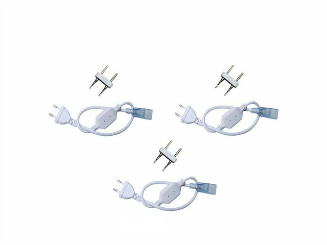 Connectoren voor neon led strip –monochroom (x10) - afbeelding 1 van  5