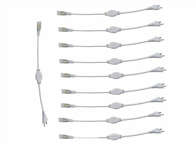 Connectoren voor neon led strip –monochroom (x10) - afbeelding 3 van  5