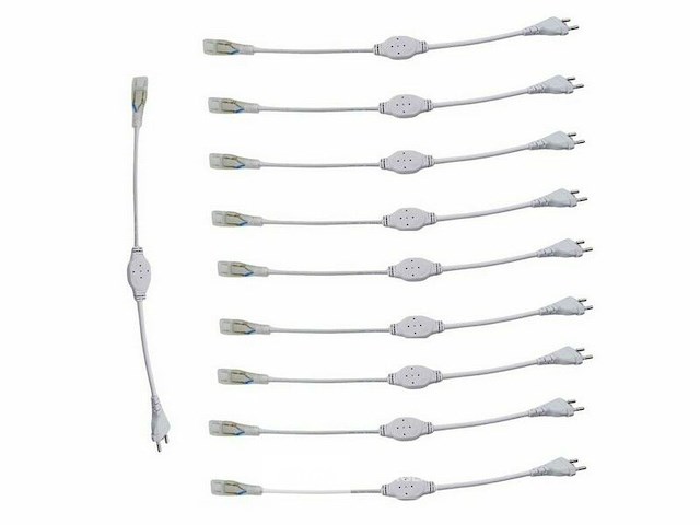 Connectoren voor neon led strip –monochroom (x10) - afbeelding 3 van  5