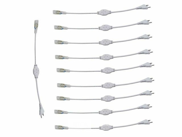 Connectoren voor neon led strip –monochroom (x10) - afbeelding 3 van  5