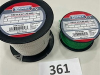 Connex paslijn voor tegels 100m x 1,7mm wit en 100m x 1mm groen - afbeelding 1 van  3