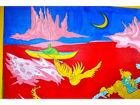 Conrad vogel - crossing the belawares - acryl op doek - 230x195 cm - afbeelding 5 van  7
