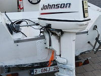 Consoleboot ace cruiser composiet van 1982, lengte 4,8m, 6 personen, 75pk 2-takt langstaart buitenmotor van 1989 van het merk mercury. de motor draait en koelt goed. onderhoud is aangewezen. benzineleidingen zijn verduurd waardoor ze lekken - afbeelding 3 van  35