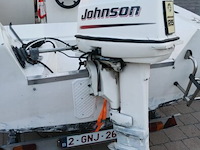 Consoleboot ace cruiser composiet van 1982, lengte 4,8m, 6 personen, 75pk 2-takt langstaart buitenmotor van 1989 van het merk mercury. de motor draait en koelt goed. onderhoud is aangewezen. benzineleidingen zijn verduurd waardoor ze lekken - afbeelding 4 van  35