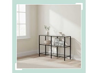 Consoletafel met 3 glazen planken