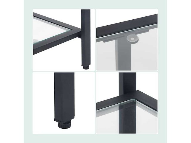 Consoletafel met 3 glazen planken - afbeelding 6 van  6