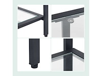 Consoletafel met 3 glazen planken - afbeelding 6 van  6
