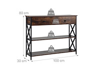 Consoletafel met lade - afbeelding 5 van  9