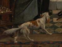 Constant cap (1842-1915), the maid caught in the act, oil on canvas 110 x 80 cm. (43.31 x 31 1/2 in.), frame: 140 x 110 cm. (55.11 x 43.31 in.) - afbeelding 6 van  8